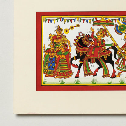 Traditional Phad Painting by Kalyan Joshi (7 x 10 in)