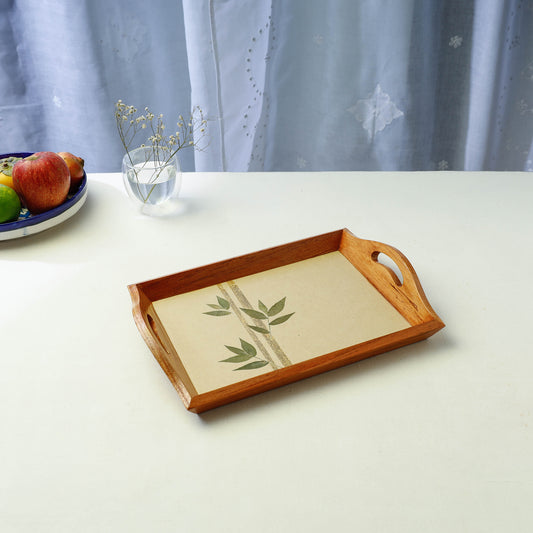 Wooden Tray with Handle