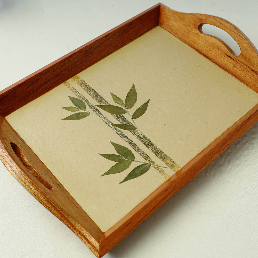 Wooden Tray with Handle