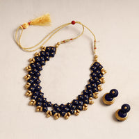 handpainted terracotta necklace set