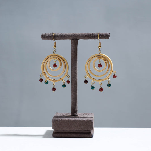 Handcrafted Circle in Circle Quiled Bamboo Earrings