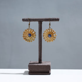 Buy Handcrafted Round Shaped Bamboo Earrings Online at iTokri.com