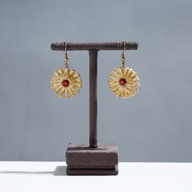  Handcrafted Round Shaped Bamboo Earrings 