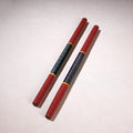  Handmade Lacquered Wooden Garba Dandiya Sticks 