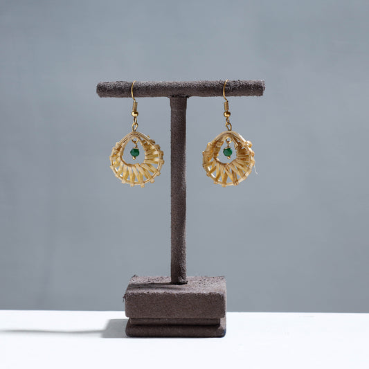 Handcrafted Small Drop Shaped Bamboo Earrings