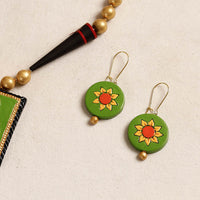 handpainted terracotta necklace set