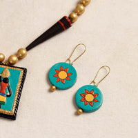 handpainted terracotta necklace set