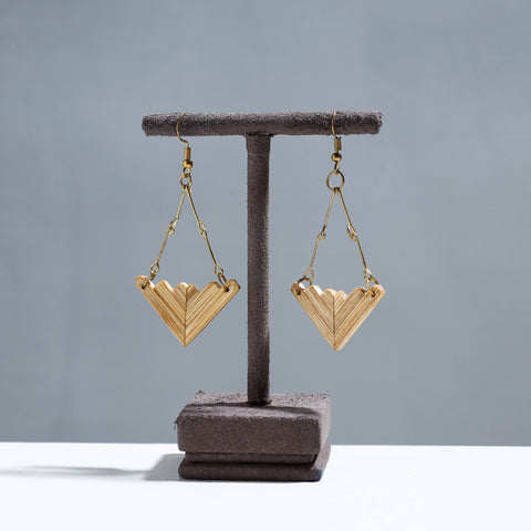  Handcrafted V Shaped Bamboo Earrings 