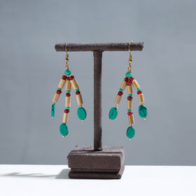 Buy Handcrafted Bamboo Latkan Earrings with Beads Online at iTokri.com