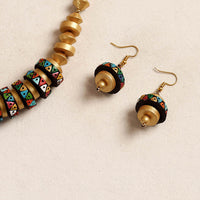 Bishnupur Handpainted Terracotta Necklace Set 05