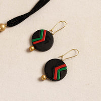 handpainted terracotta necklace set