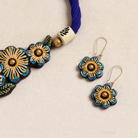 handpainted terracotta necklace set