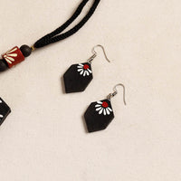 handpainted terracotta necklace set