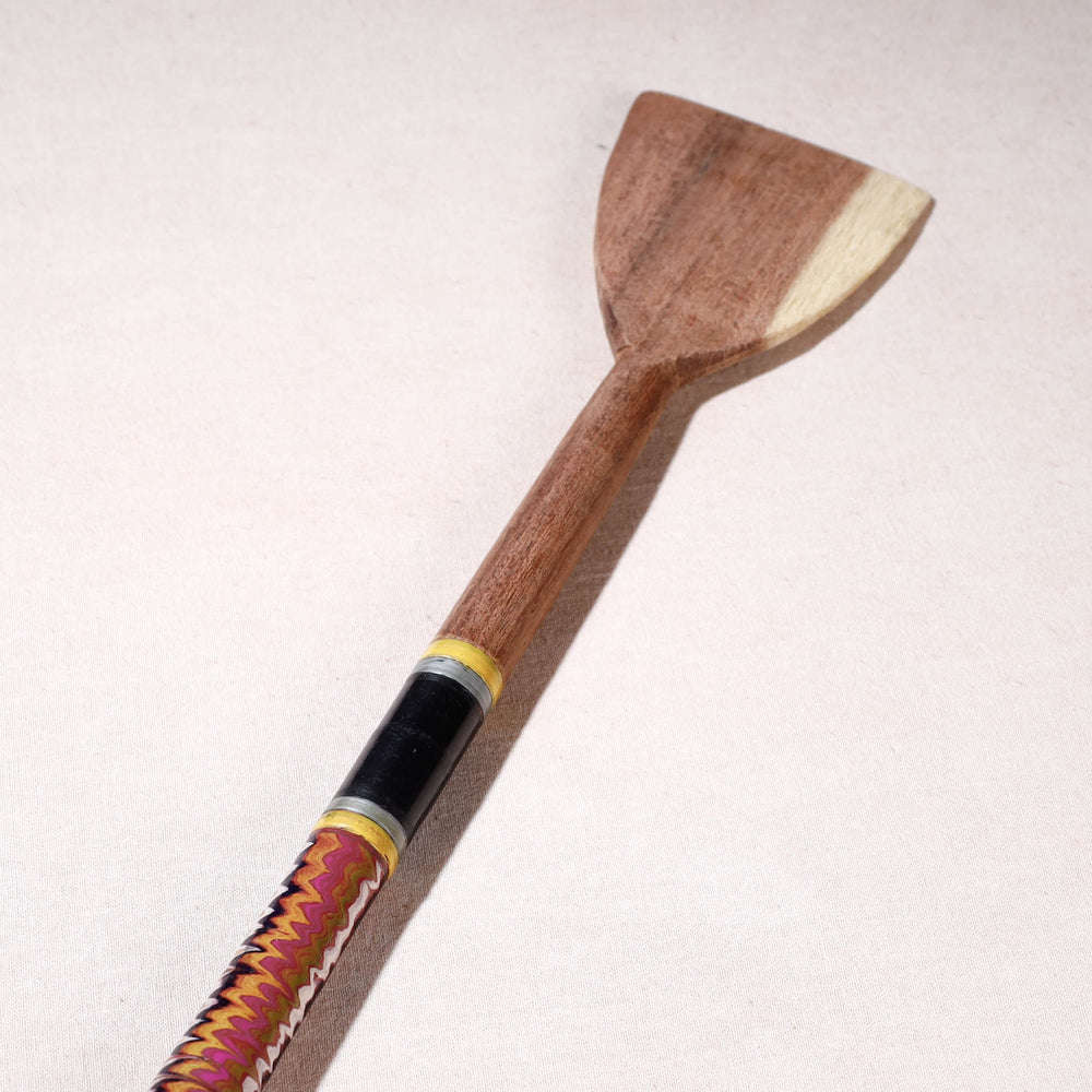 lacquered wooden spatula