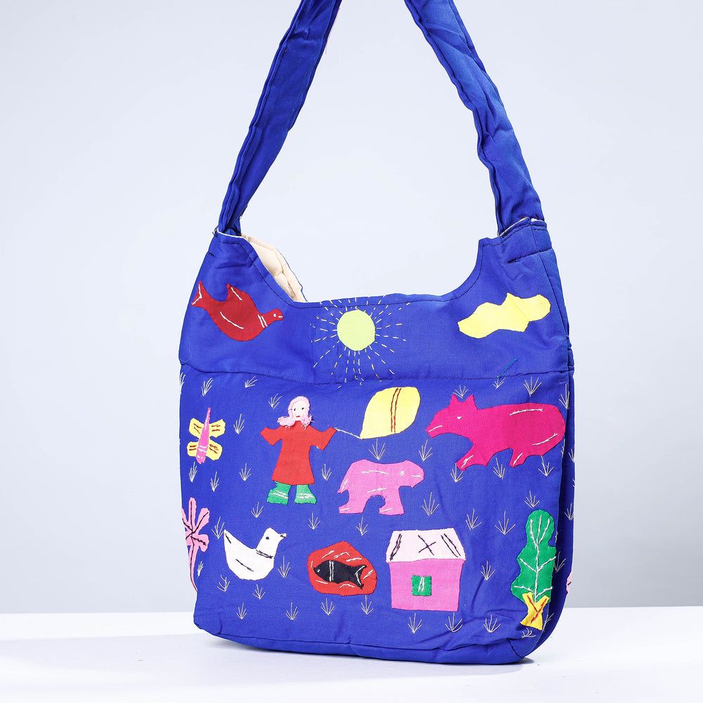 pipli applique shoulder bag