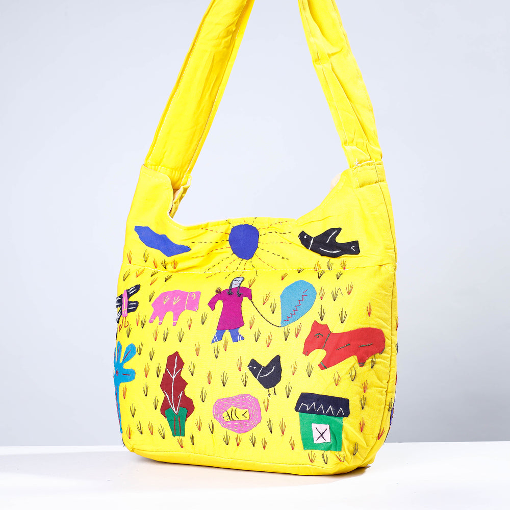 pipli apllique shouilder bag