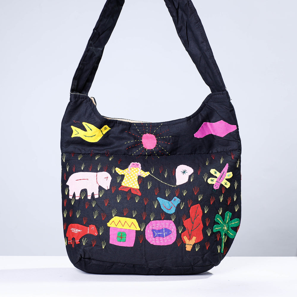 pipli apllique shouilder bag