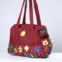 pipli applique shoulder bag