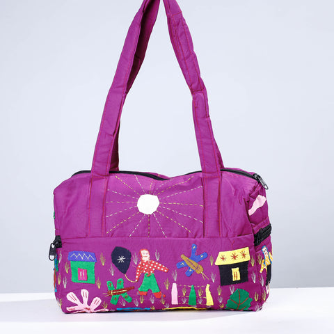 pipli applique shoulder bag