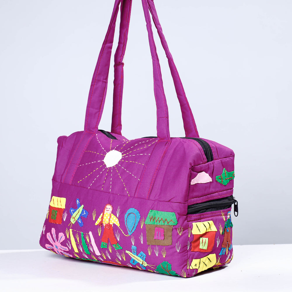 pipli applique shoulder bag