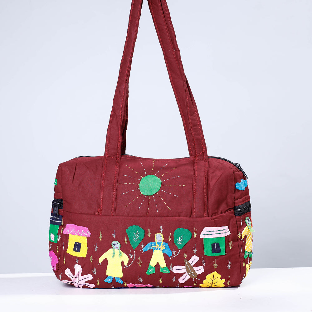 pipli applique shoulder bag