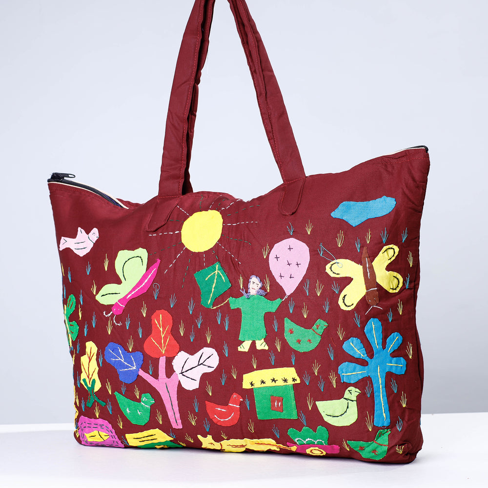 pipli apllique shouilder bag