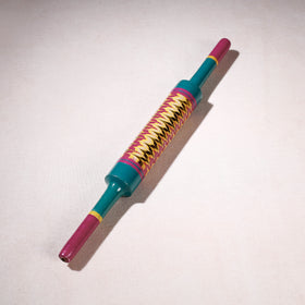  Handmade Lacquered Wooden Belan/बेलन (Chapatti Roller, Rolling Pin) 