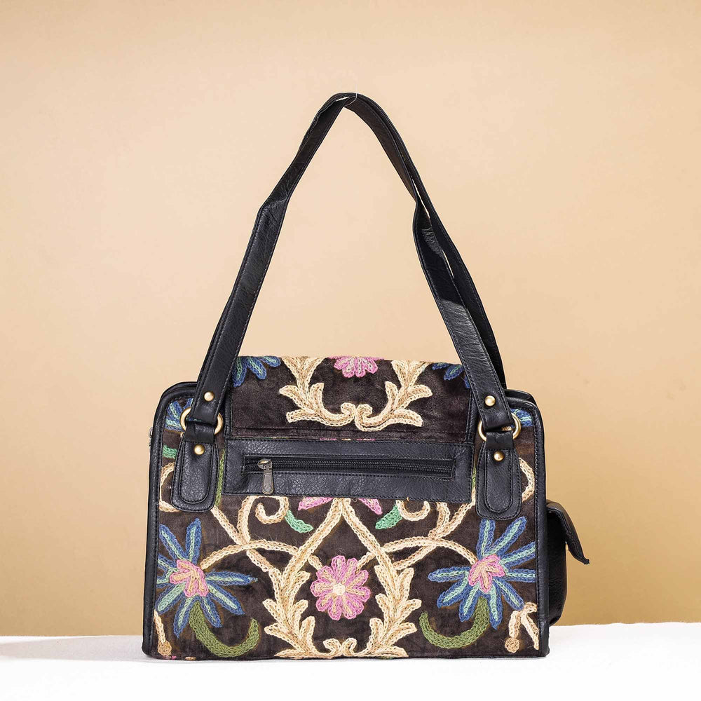 crewel embroidery hand bag