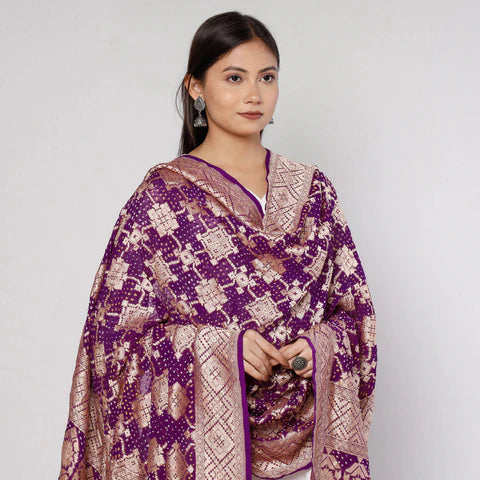 Bandhani silk