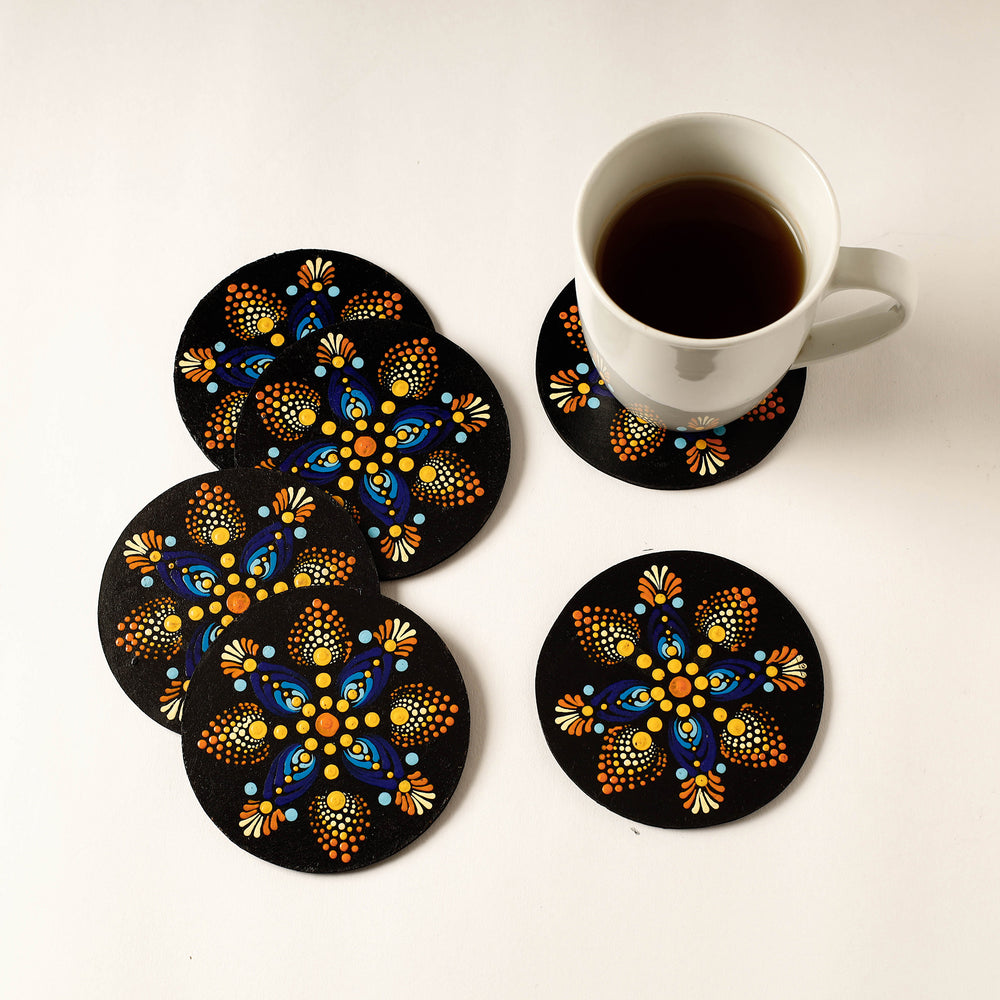 Handpainted Wooden Coasters