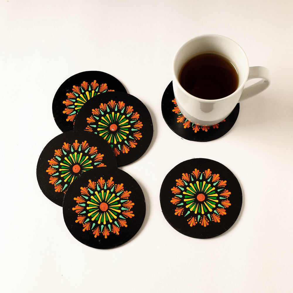 Handpainted Wooden Coasters 