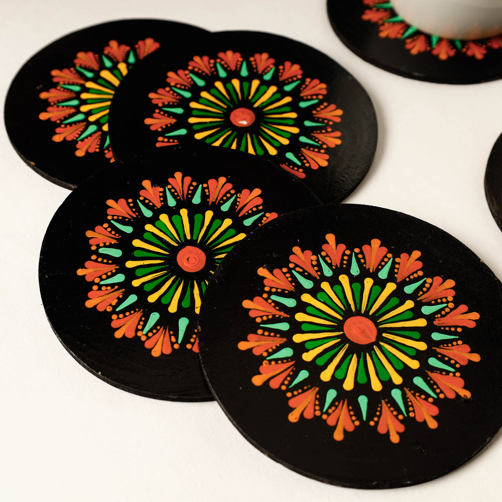 Handpainted Wooden Coasters 