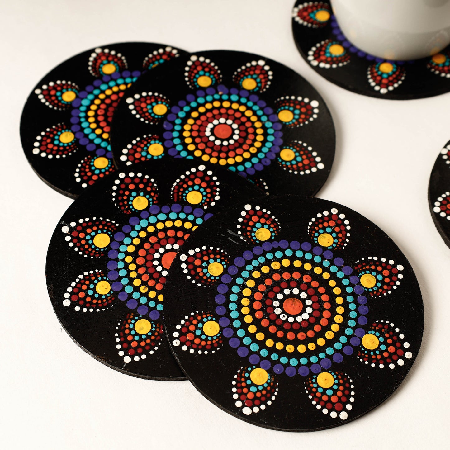 Handpainted Wooden Coasters