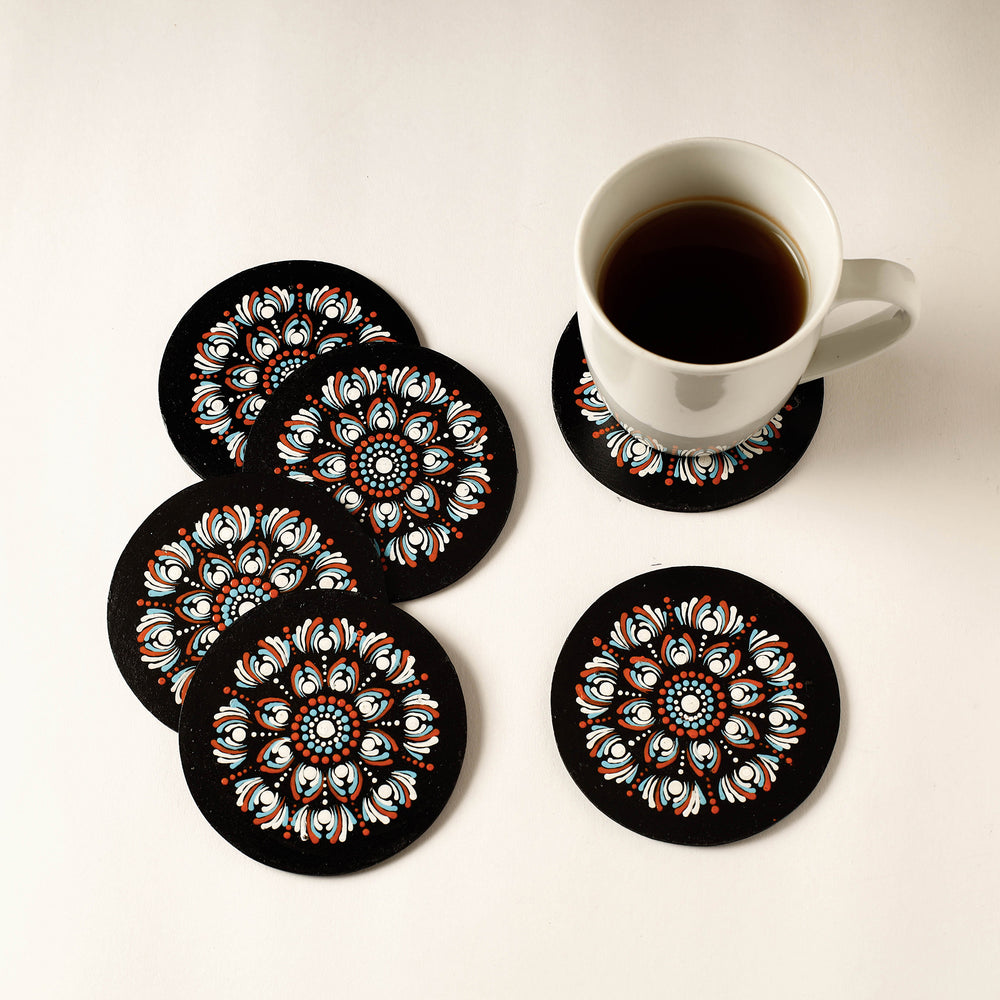 Handpainted Wooden Coasters