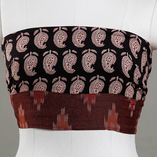 block printed blouse piece