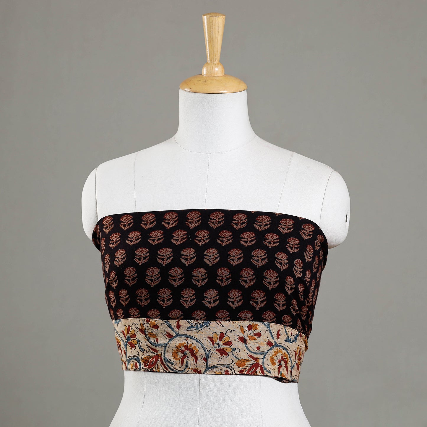 block printed blouse piece