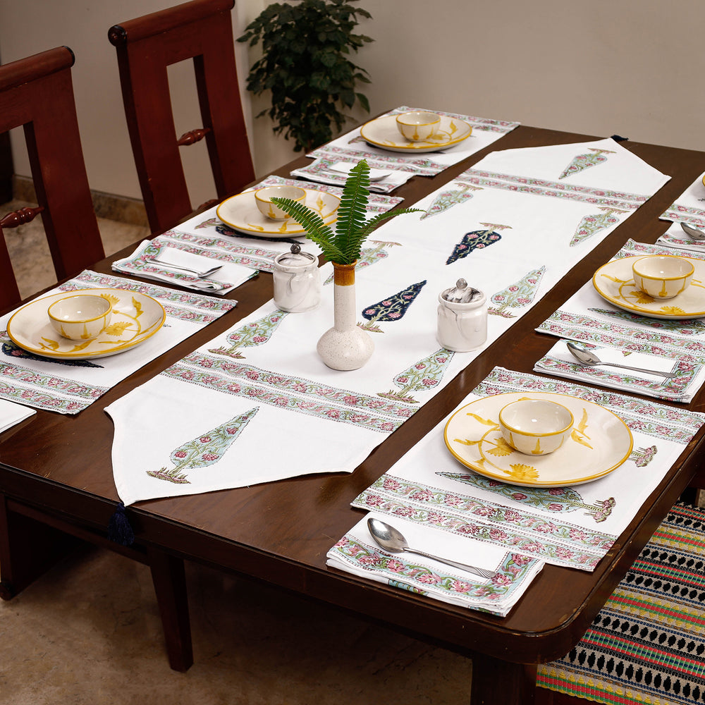 Block Printed Table Runner