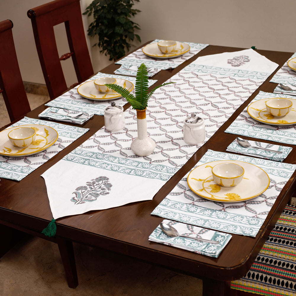 Block Printed Table Runner