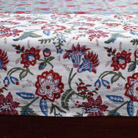 Buy Block Print Patchwork Cotton Sanganeri Bed Sheet