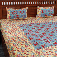 sanganeri double bed cover set