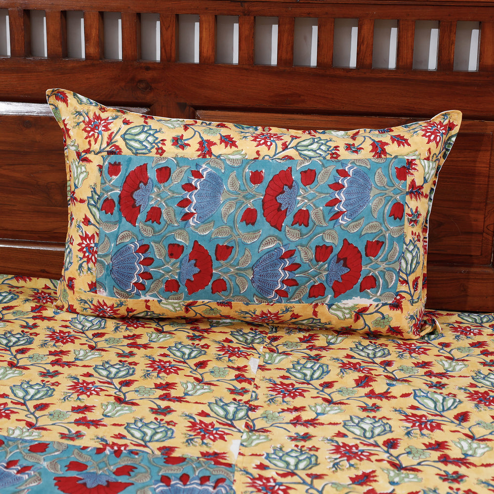 sanganeri double bed cover set