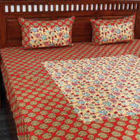 sanganeri double bed cover set