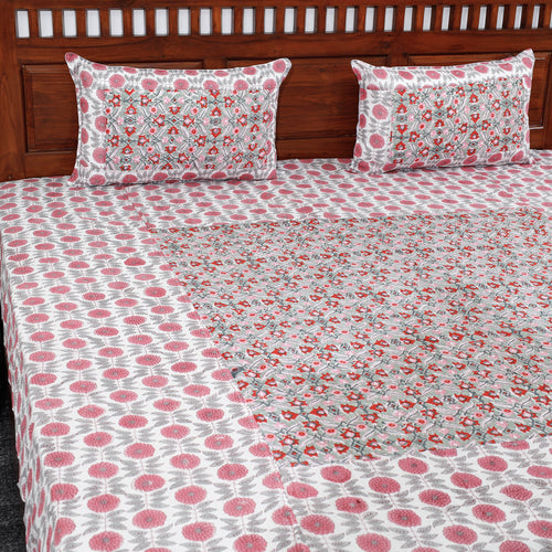 sanganeri double bed cover set