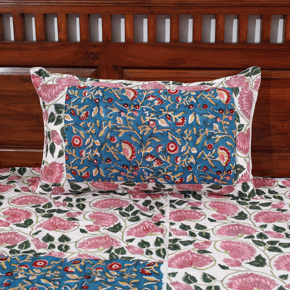 sanganeri double bed cover set