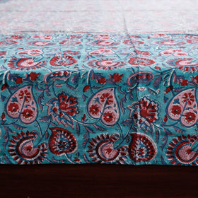Buy Block Print Patchwork Cotton Sanganeri Bed Sheet