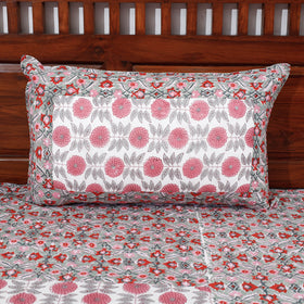 Buy Block Print Patchwork Cotton Sanganeri Bed Sheet