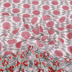 Buy Block Print Patchwork Cotton Sanganeri Bed Sheet