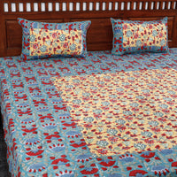 sanganeri double bed cover set