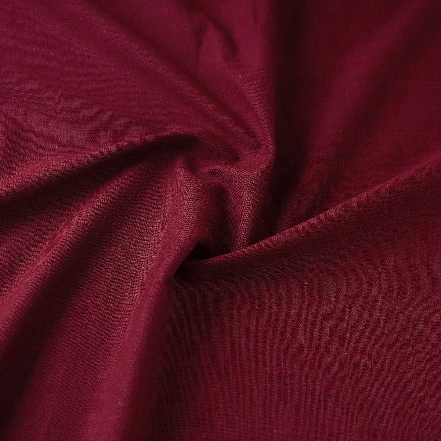 Maroon - Prewashed Plain Dyed Cotton Slub Fabric 07