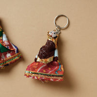 Rajasthani Puppet Couple Handmade Keychain 